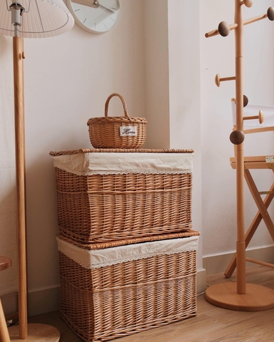 Hộp mây có nắp