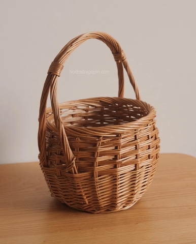 Giỏ mây 17 - có quai