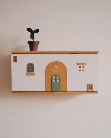 Nhà gỗ để wifi 02 treo tường