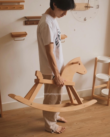 Ngựa gỗ tháo lắp 02