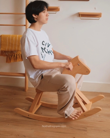 Ngựa gỗ tháo lắp 02