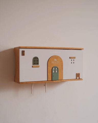 Nhà gỗ để wifi 02 treo tường