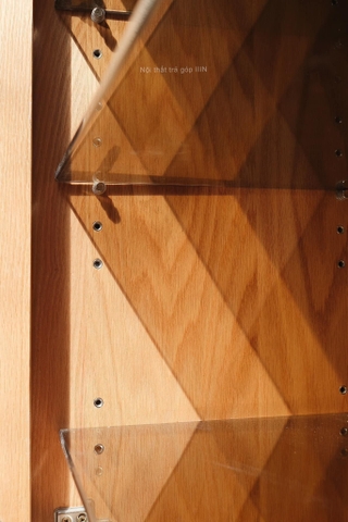 Tủ giày gỗ sồi cánh mây