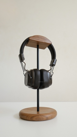 Giá đỡ tai nghe gỗ 02 - gỗ óc chó - loại đơn