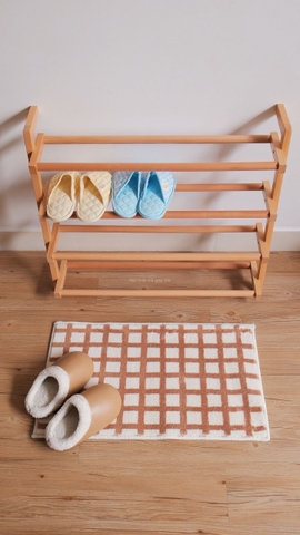 Thảm chân kẻ ô 45x75cm