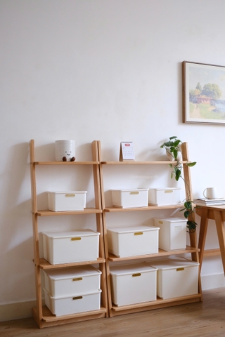 Kệ đứng 06 - gỗ sồi nguyên khối