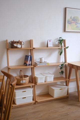 Kệ đứng 06 - gỗ sồi nguyên khối