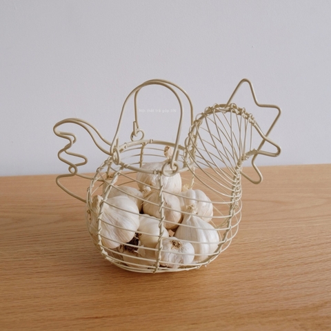 giỏ sắt 06- hình gà
