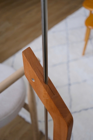 Đèn sàn 12 khung gỗ + inox