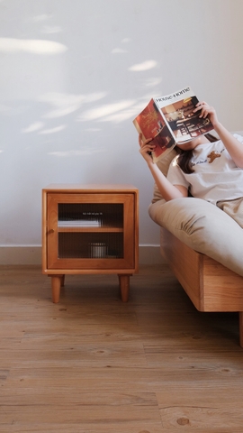 Tab đầu giường 12 kính sọc