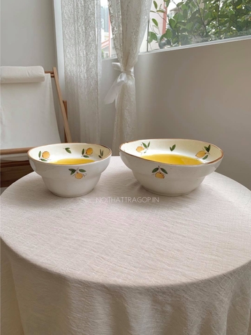 Bộ chanh sứ - ly không quai 9.2x6x9cm