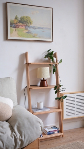 Kệ đứng 06 - gỗ sồi nguyên khối