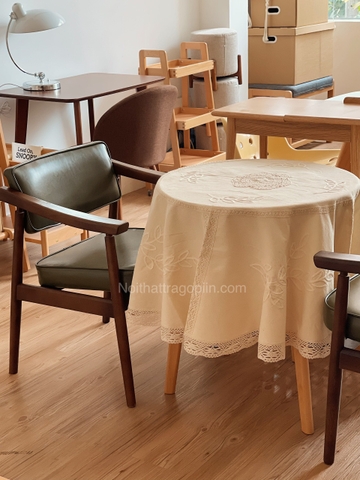 Khăn bàn cho bàn tròn đường kính 150cm