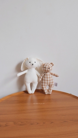 búp bê vải - gấu caro