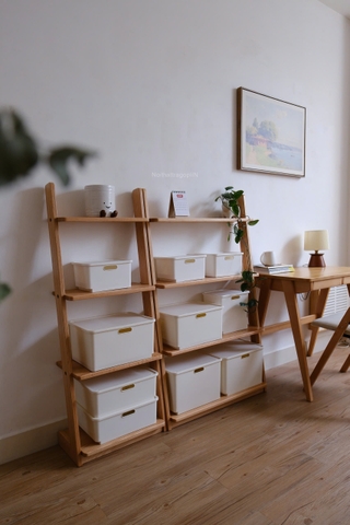 Kệ đứng 06 - gỗ sồi nguyên khối