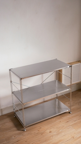 Kệ đứng khung inox- full inox