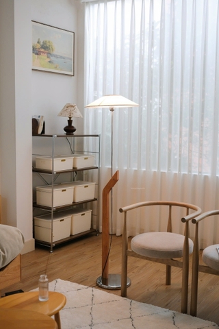 Đèn sàn 12 khung gỗ + inox