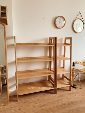 Kệ đứng 03 gỗ sồi 4 tầng