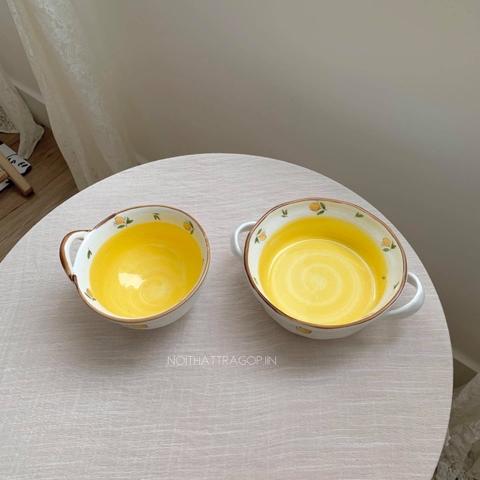 Bộ chanh sứ - ly không quai 9.2x6x9cm