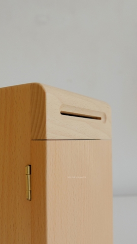 Hộp gỗ ống heo tiết kiệm