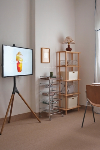 Kệ gỗ sắt có bánh xe