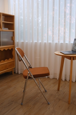 Ghế gập tựa đệm màu