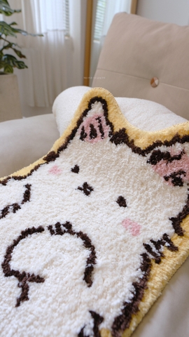 Thảm chân mèo trắng 50x150cm