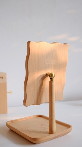 Gương gỗ để bàn 03