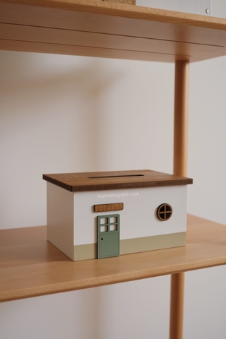 Nhà gỗ để khăn giấy 02 14x20cm cao 11cm