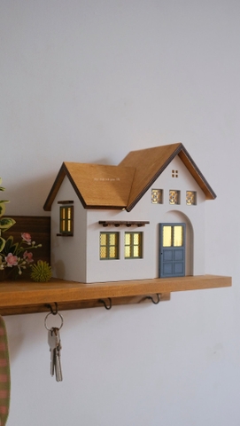 Móc treo chìa khóa 03 nhà vườn có đèn