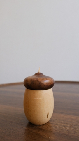 Hũ đựng tăm - hạt dẻ