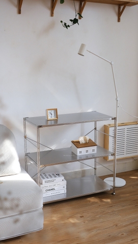 Kệ đứng khung inox- full inox