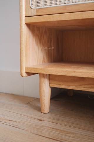 Tủ giày gỗ sồi cánh mây