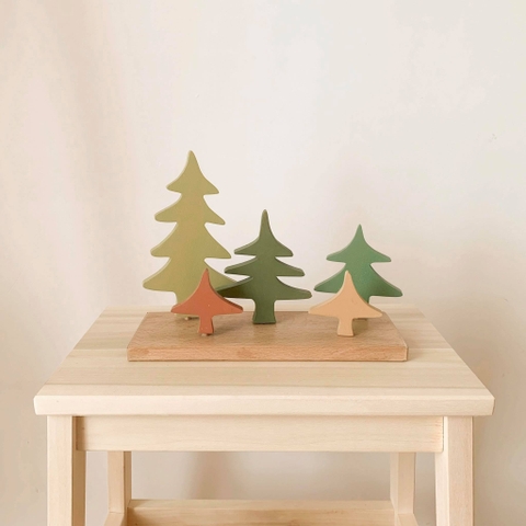 Set 5 cây thông decor