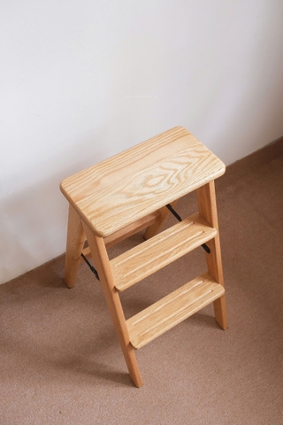 Thang gấp 07 gỗ sồi