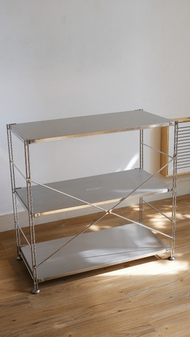 Kệ đứng khung inox- full inox