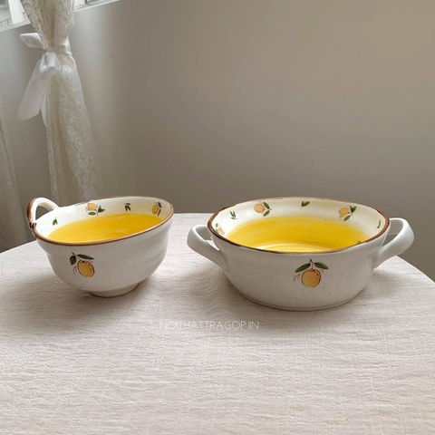 Bộ chanh sứ - ly không quai 9.2x6x9cm