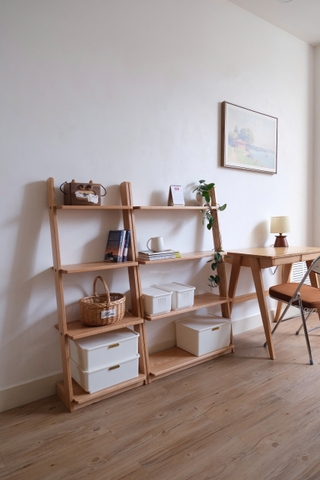 Kệ đứng 06 - gỗ sồi nguyên khối