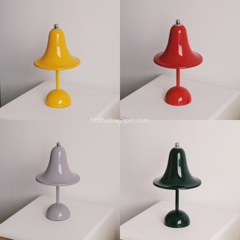 Đèn bàn Chuông Gió sạc cảm ứng 08 - Màu xám