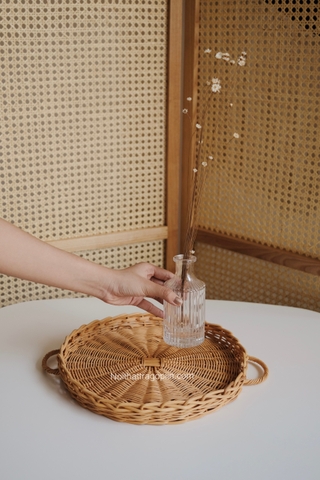 Khay đan tròn có quai