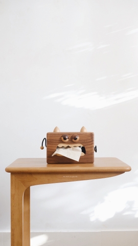 Hộp khăn giấy 04A - quái vật gỗ