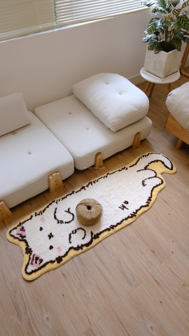 Thảm chân mèo trắng 50x150cm