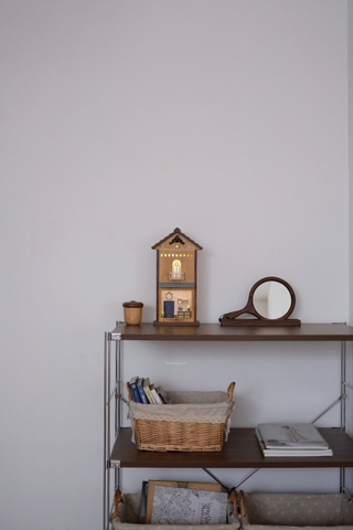 Nhà gỗ đèn treo tường phong cách retro