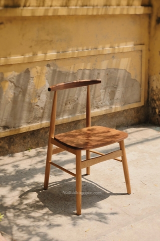 Ghế gỗ sồi + óc chó 02