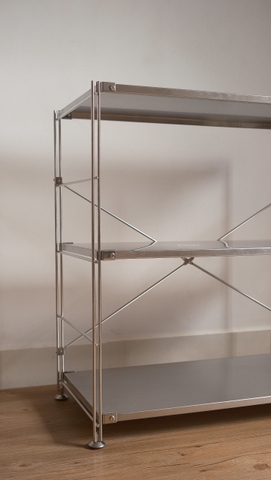 Kệ đứng khung inox- full inox