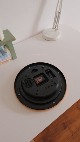 đồng hồ viền gỗ số nhiều màu 15