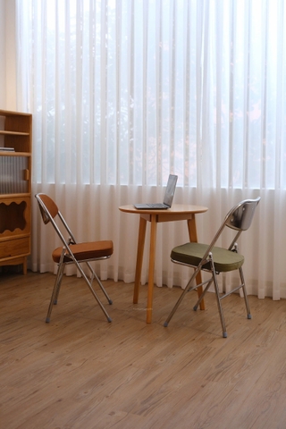 Ghế gập tựa đệm màu