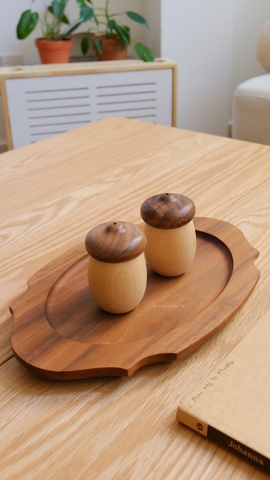 Hũ đựng tăm - hạt dẻ