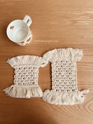 Lót ly macrame  - size lớn