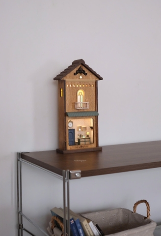 Nhà gỗ đèn treo tường phong cách retro